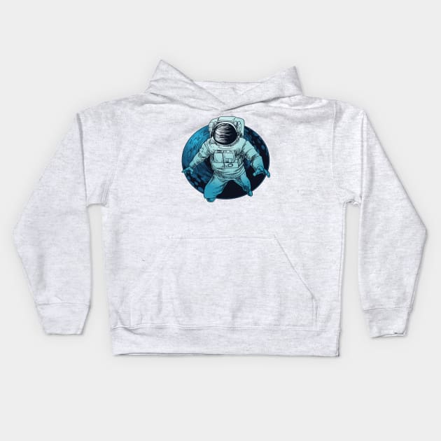 Astronaut Kids Hoodie by Mako Design 